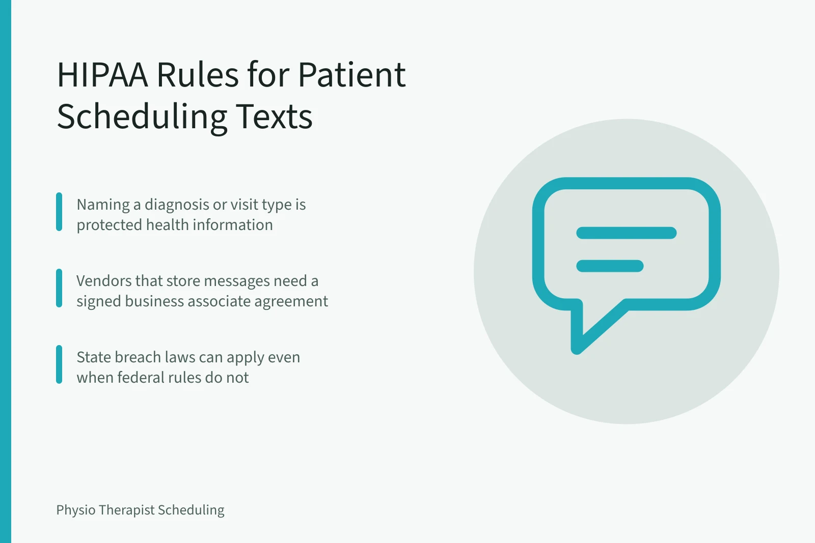 HIPAA compliance rules for physical therapy scheduling text messages. Are Your Physical Therapy Scheduling Texts HIPAA Compliant?