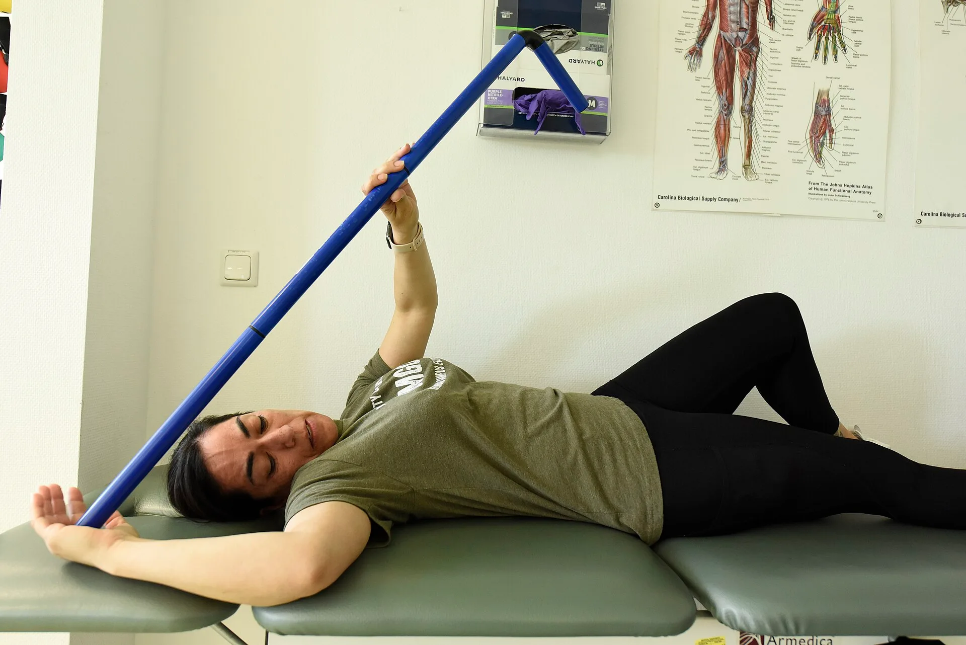 U.S. Air Force Master Sgt. Rosanna Surber, 52nd Comptroller Squadron financial analysis flight chief, performs a physical therapy exercise in the medical clinic at Spangdahlem Air Base, Germany, June 14, 2022. Surber has been visiting physical therapy for a little over a month and is rehabilitating. Which authority actually governs physical therapy licensing?