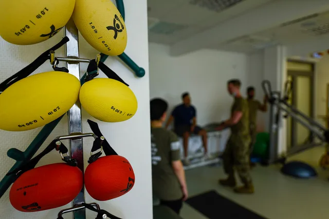 U.S. Air Force Airmen from the 52nd Fighter Wing attend physical therapy sessions in the medical clinic at Spangdahlem Air Base, Germany, June 14, 2022. Providing an avenue for Airmen to rehabilitate on base helps 52nd FW Airmen to maintain physical readiness to support worldwide Air Force operation. Physical therapy break-even: the formula for visits per clinician